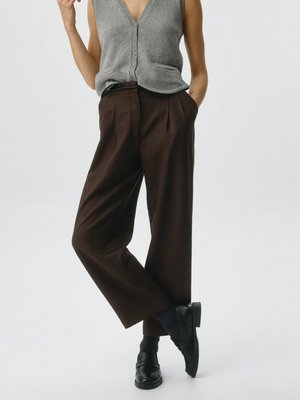 Широкие брюки с меланжевым эффектом, арт. 10871