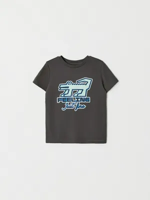 Футболка с принтом, темно-серый, арт. art-m01