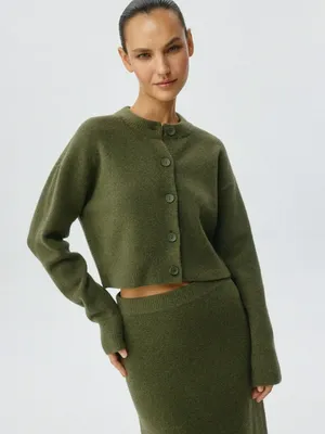 Вязаный кардиган с шерстью, арт. 10876