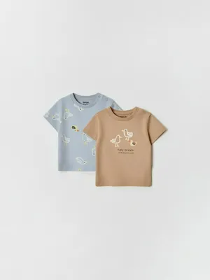 Набор из 2 футболок для малышей, не указан, арт. 10884