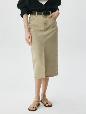 Джинсовая юбка миди, арт. 10892