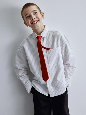 Рубашка оверсайз в полоску для мальчиков, арт. 10896