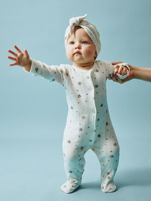 Трикотажный комбинезон с принтом для малышей, арт. 10904