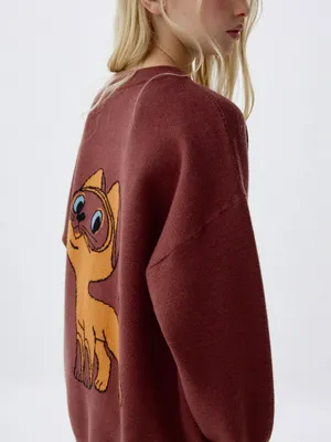 Вязаный джемпер для девочек SELA x Союзмультфильм, арт. 10919