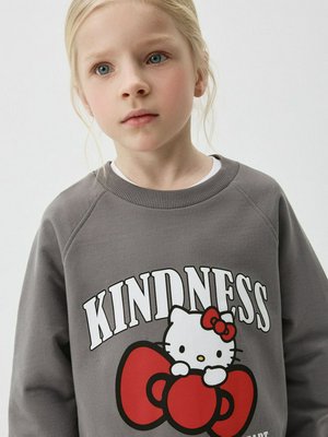 Платье-толстовка с принтом Hello Kitty, серый, арт. N/A