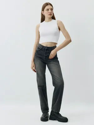 Джинсы STRAIGHT FIT, темно-серый, арт. 403
