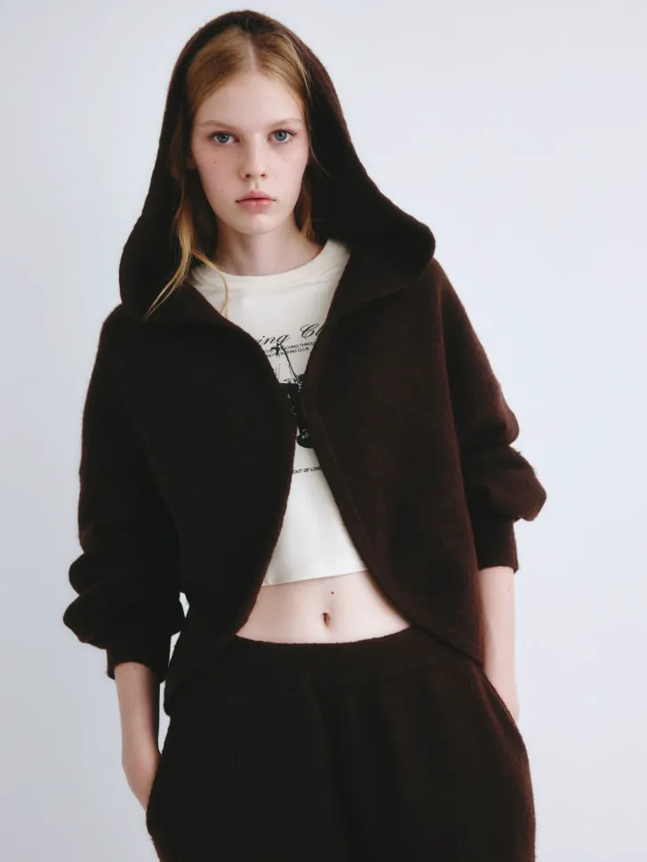 Болеро с капюшоном SELA Young, коричневый, арт. 10964