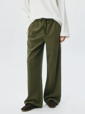 Широкие брюки на резинке, арт. 10970