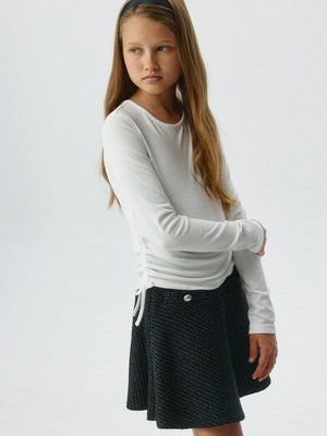 Трикотажный лонгслив в рубчик для девочек, арт. 10998
