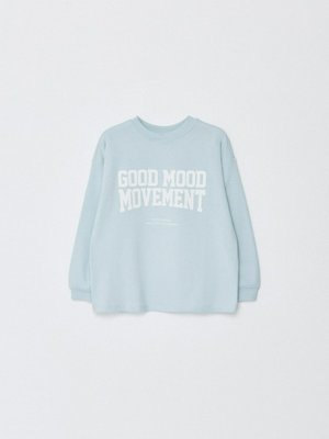 Лонгслив оверсайз с принтом детский, арт. 11011