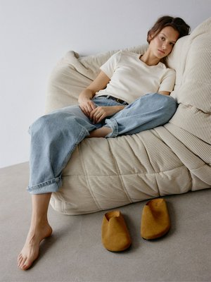 Сабо из натуральной замши, арт. 11017