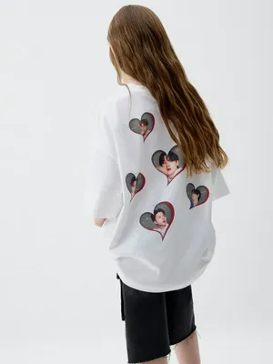 Футболка с принтом W24 для девочек, арт. 11018