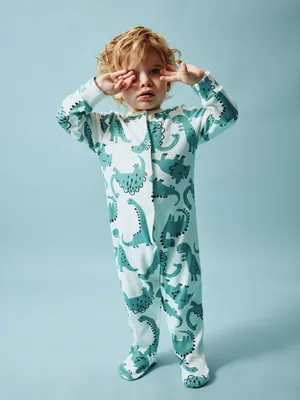 Трикотажный комбинезон с принтом для малышей, арт. 11060