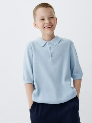 Вязаное поло с коротким рукавом для мальчиков, арт. 11071