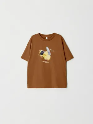 Футболка оверсайз с принтом детская, арт. 11094