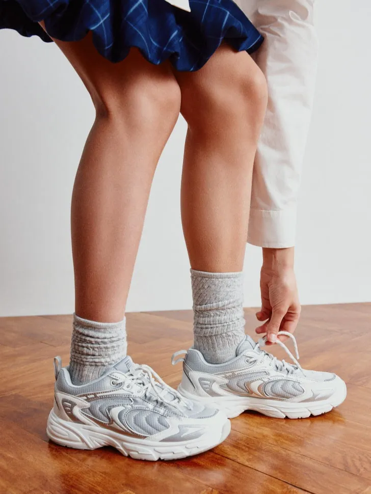 Комбинированные кроссовки для девочек, белый, арт. 11100