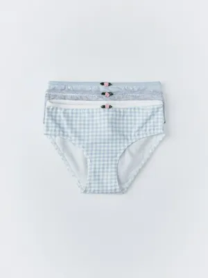 Набор из 3 трусов-слипов для девочек, разноцветный, арт. 11106