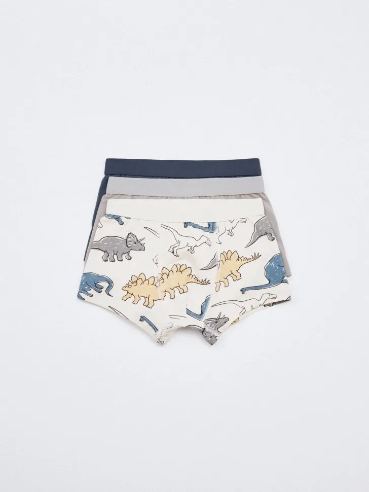 Набор из 3 трусов-боксеров для мальчиков, разноцветный, арт. 11109