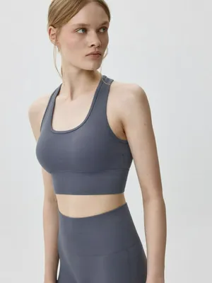 Спортивный укороченный топ, не указан, арт. 11182