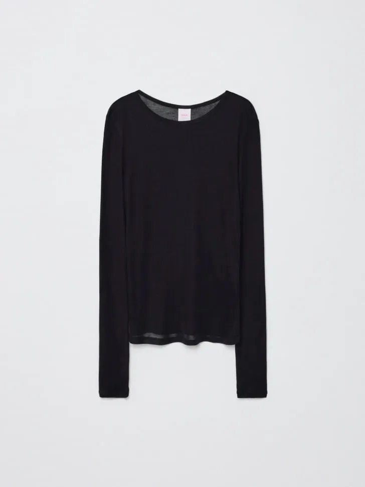Лонгслив SELA Young, черный, арт. 11193