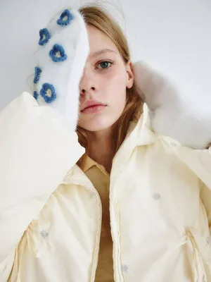 Пушистые варежки SELA Young, арт. 11210