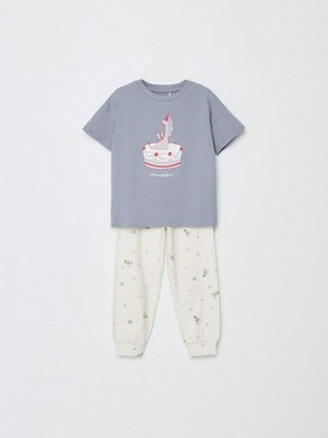 Пижама с принтом для девочек, арт. 11223