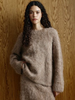 Пушистый джемпер из смесовой шерсти альпаки, арт. 11232