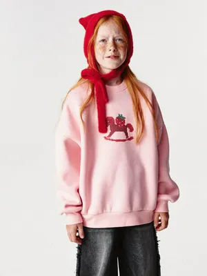 Свитшот с вышивкой для девочек, арт. 11235