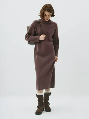 Вязаное платье с воротником, арт. 11597