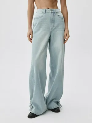 Джинсы WIDE LEG с бантиками, арт. 11607