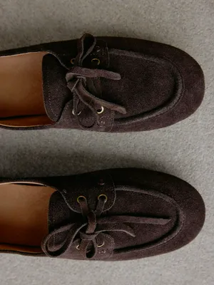 Топсайдеры из натуральной замши, арт. 11610