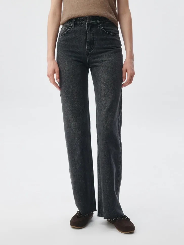 Джинсы Straight Fit, серый, арт. 11625