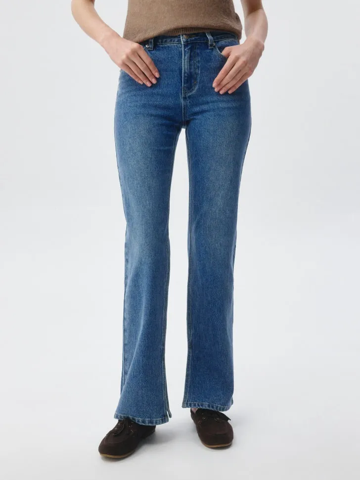 Джинсы Flared, синий, арт. 11629