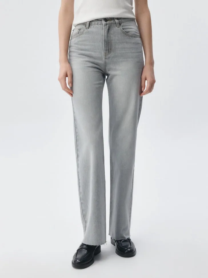 Джинсы Straight, серый, арт. 11634