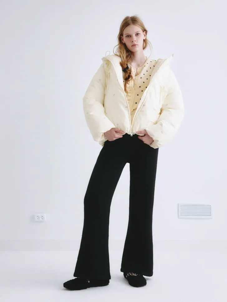 Вязаные брюки клеш SELA Young, арт. 11649