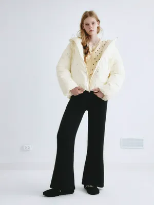 Вязаные брюки клеш SELA Young, арт. 11649