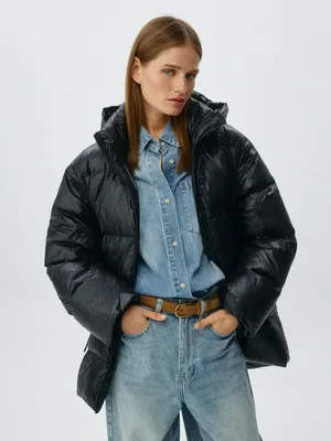 Дутая куртка с натуральным наполнителем, арт. 11660