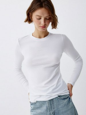 Лонгслив из смесового тенсела, арт. 11689