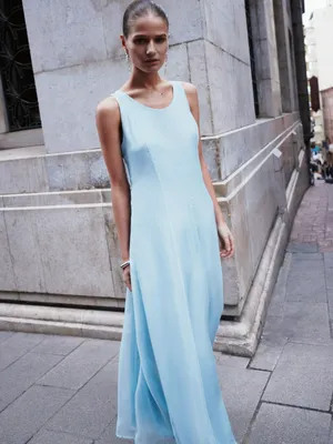 Двухслойное платье макси, арт. 11710