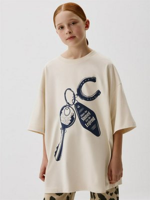 Футболка оверсайз с принтом для девочек, арт. 11769