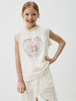 Майка оверсайз с принтом для девочек, арт. 11775
