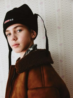 Флисовая шапка с завязками для мальчиков, арт. 11782