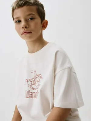 Футболка оверсайз с принтом для мальчиков, арт. 11794