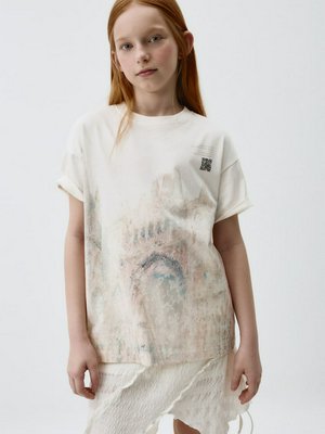 Футболка для девочек с AR-принтом по мотивам картины Клода Моне, арт. 11828