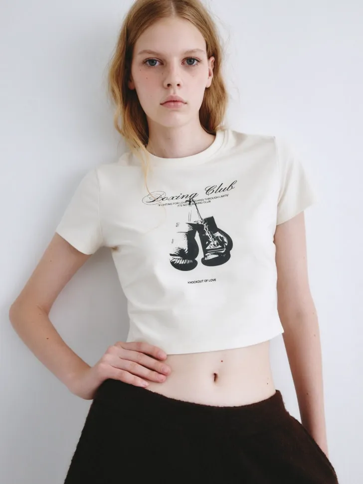 Укороченная футболка SELA Young, арт. 11848