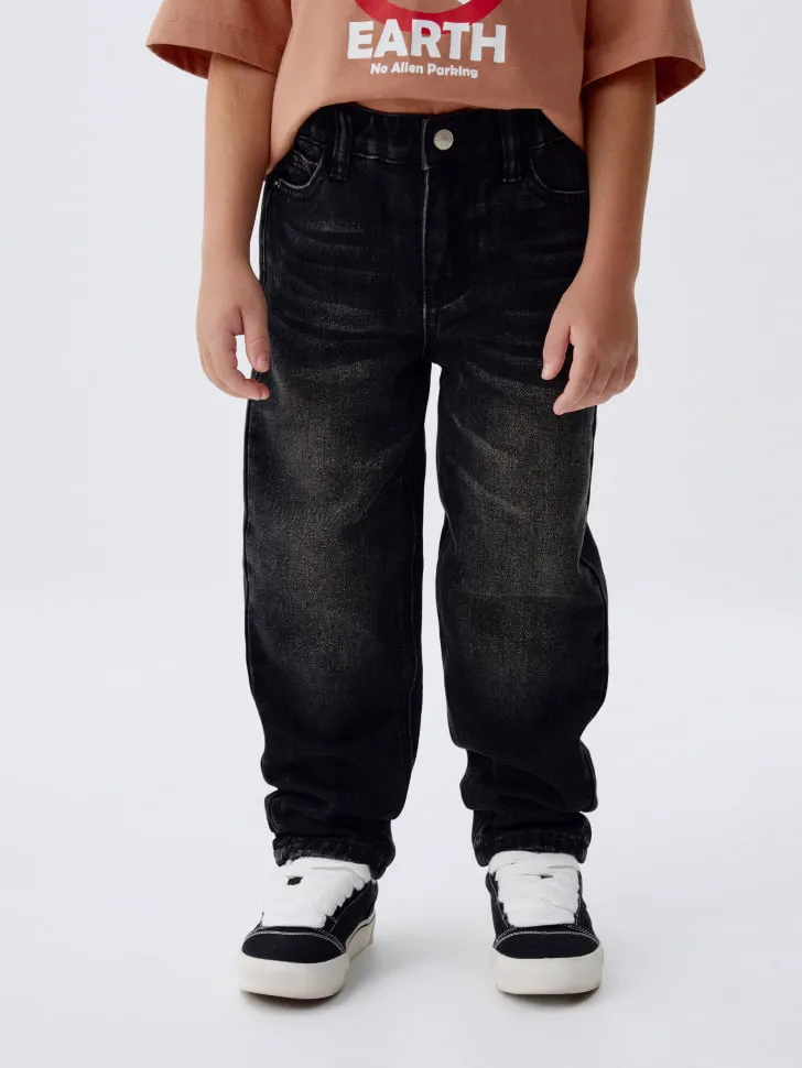 Утепленные джинсы BAGGY для мальчиков, серый, арт. 11853