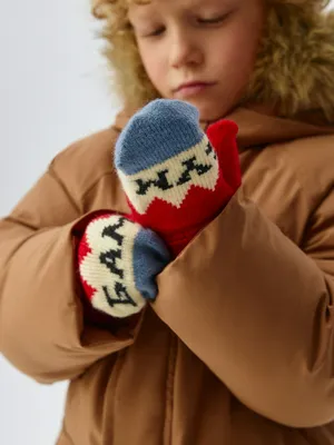 Вязаные варежки для мальчиков, арт. 11854