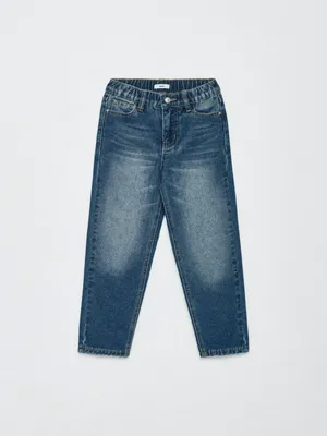Утепленные джинсы BAGGY для мальчиков, синий, арт. 11857