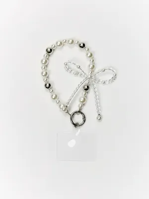 Брелок женский, белый, арт. 11866