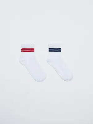 Набор из 2 пар носков для девочек, разноцветный, арт. 11868